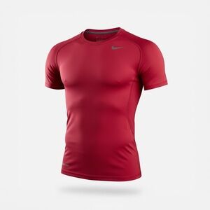 Nike Pro Combat Dri Fit Red Performance Tee